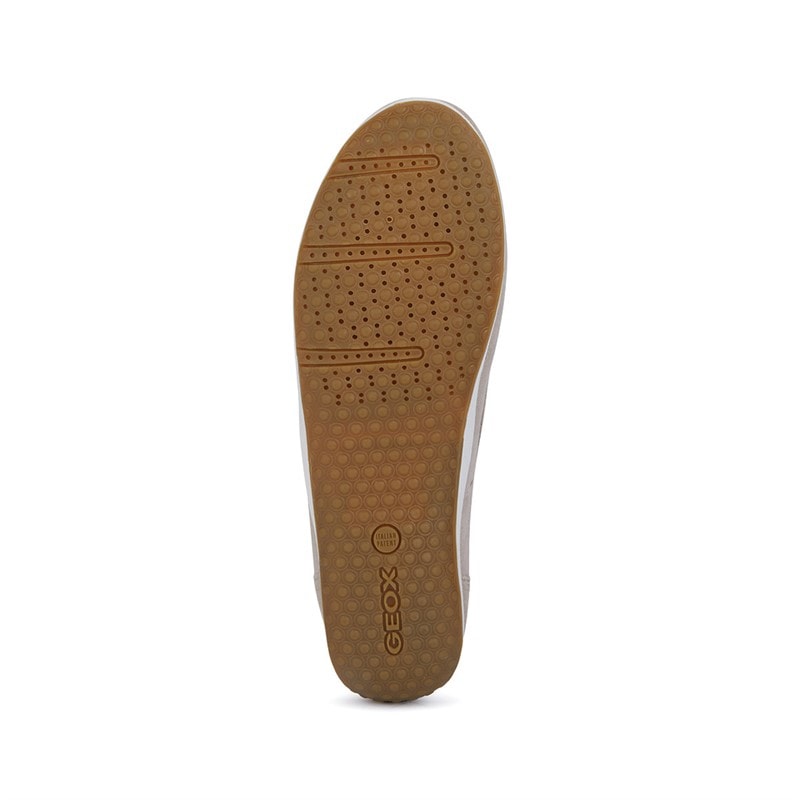 GEOX Womens Vega Moc Tassle Loafers Light Taupe - Image 2
