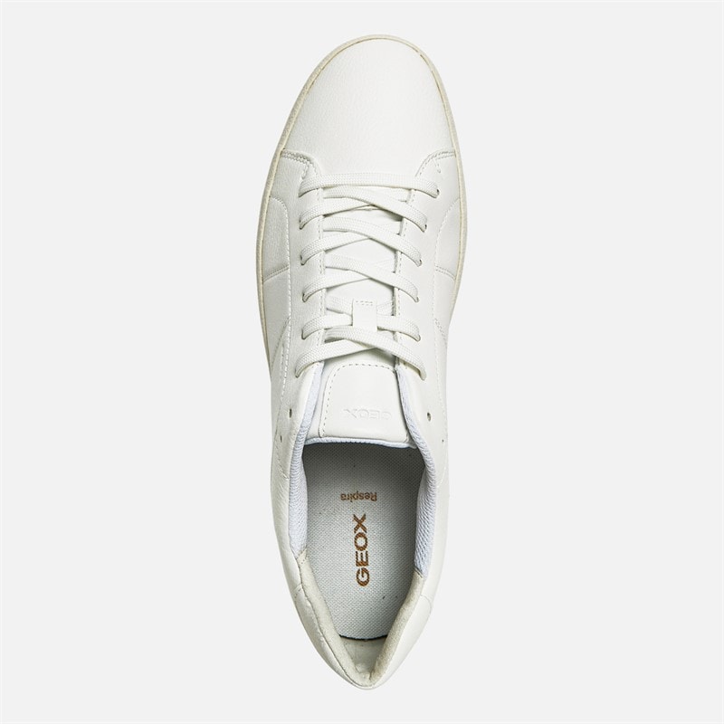 GEOX Mens Serifos Trainers White - Image 4