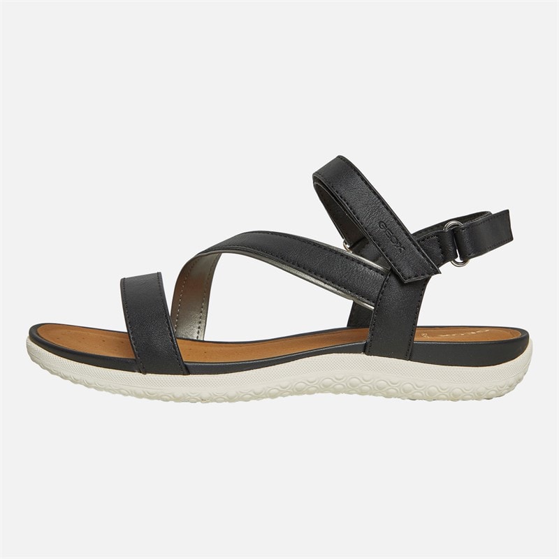GEOX Womens Vega Ankle Strap Sandals Black - Image 2