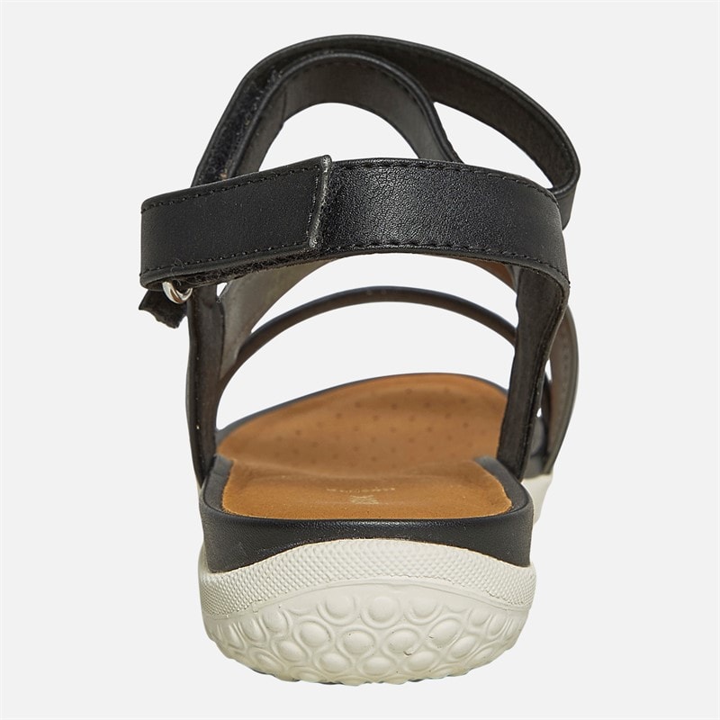 GEOX Womens Vega Ankle Strap Sandals Black - Image 4