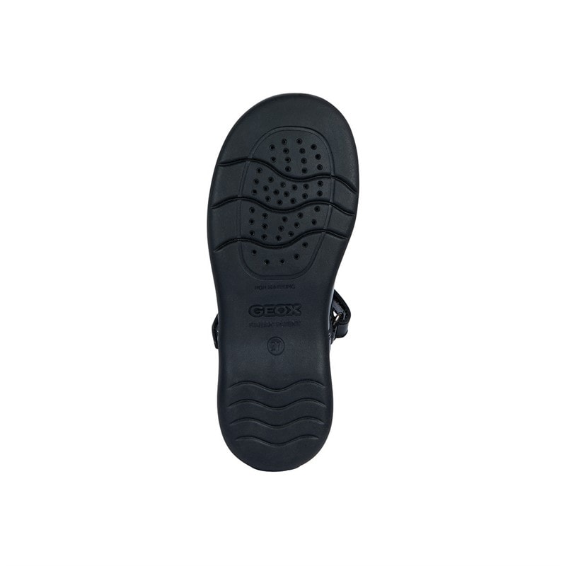 GEOX Girls Naimara Mary Jane Bow Shoes Black Patent - Image 2