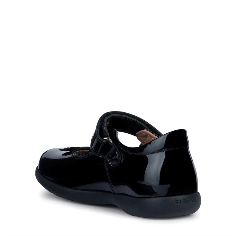GEOX Girls Naimara Mary Jane Bow Shoes Black Patent - Image 3