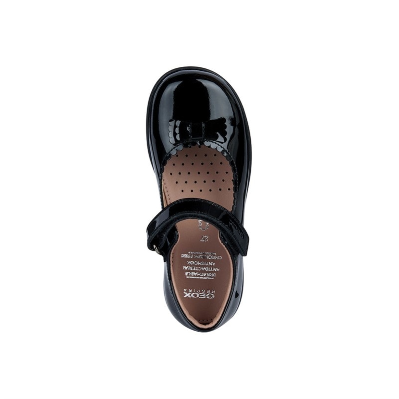GEOX Girls Naimara Mary Jane Bow Shoes Black Patent - Image 4