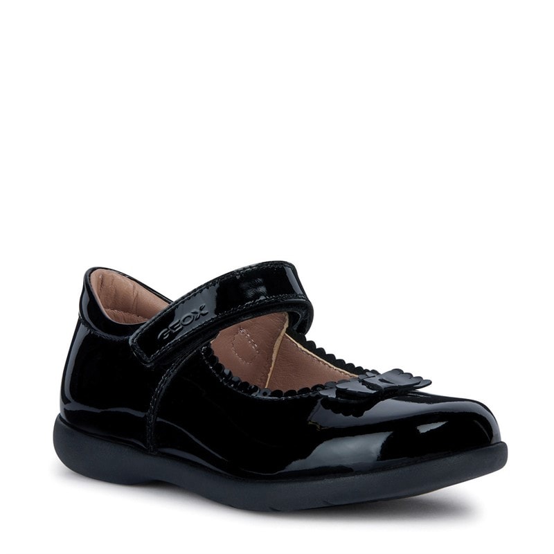 GEOX Girls Naimara Mary Jane Bow Shoes Black Patent - Image 5