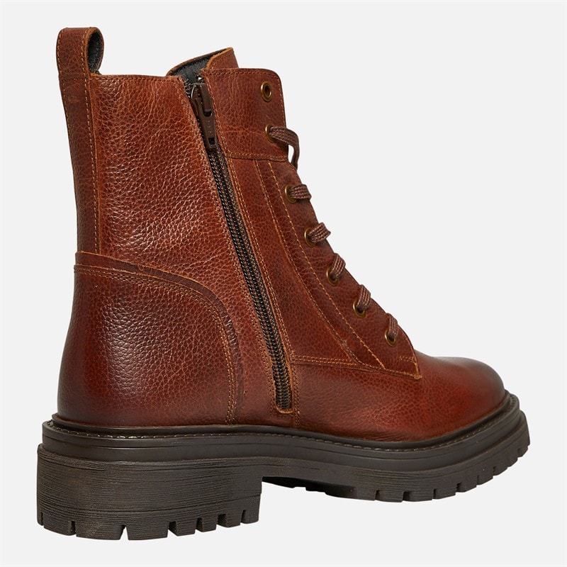 GEOX Womens Iridea Lace Up Boots Brown - Image 5