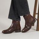 GEOX Womens Felicity Chelsea Boots Dark Brown