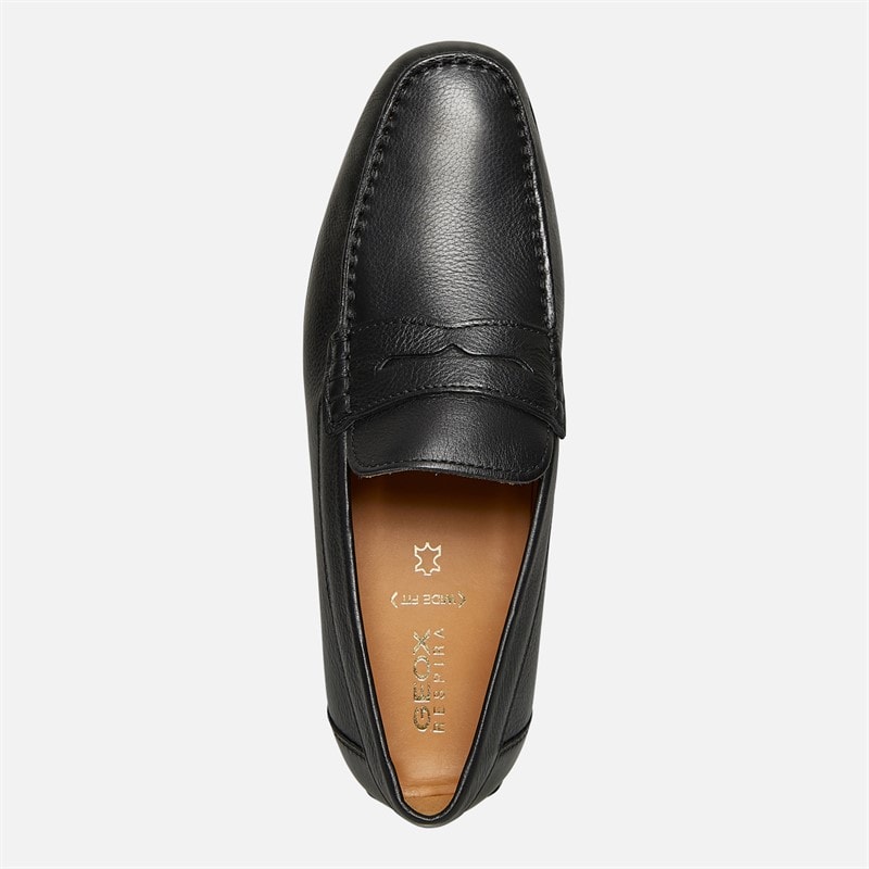 GEOX Mens Kosmopolis Loafers Black - Image 4