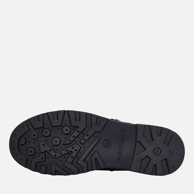 GEOX Junior Girls Casey Chunky T-Bar Shoes Black - Image 2
