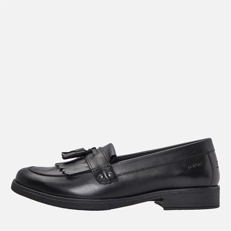 GEOX Girls Junior Agata Tassle Loafers Black