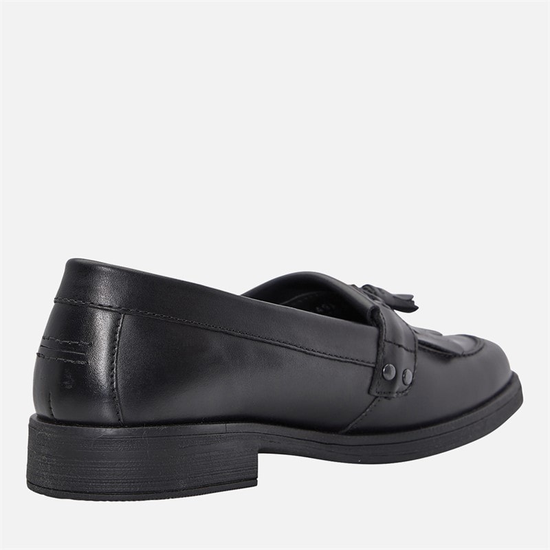 GEOX Girls Junior Agata Tassle Loafers Black - Image 4