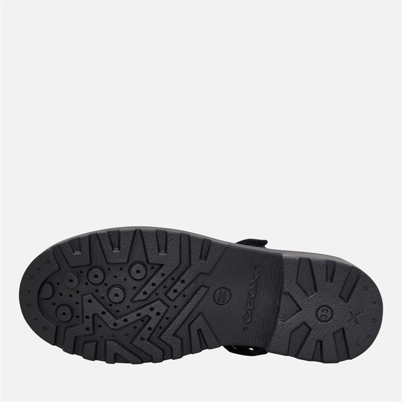 GEOX Junior Girls Casey Chunky Mary Jane Shoes Black - Image 2