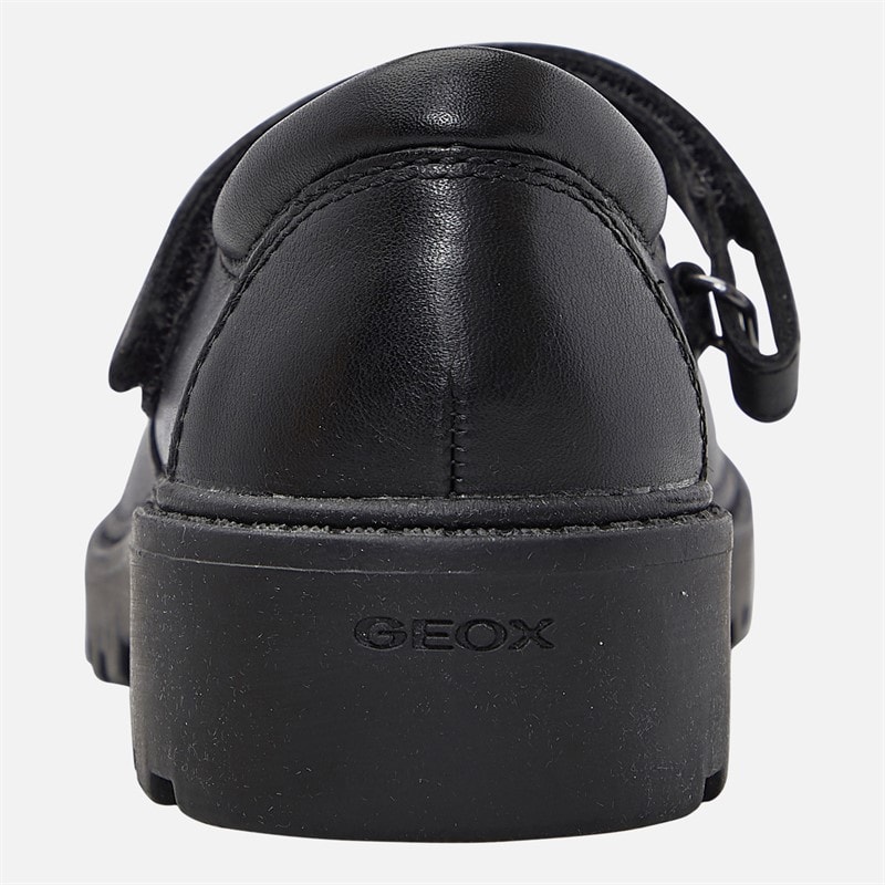 GEOX Junior Girls Casey Chunky Mary Jane Shoes Black - Image 3