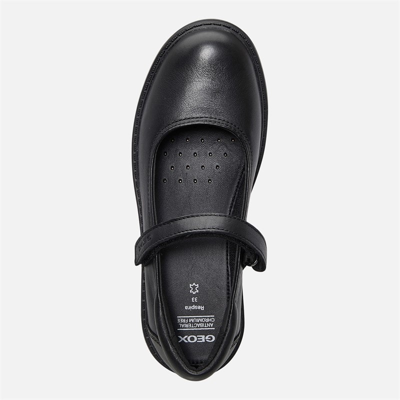 GEOX Junior Girls Casey Chunky Mary Jane Shoes Black - Image 4