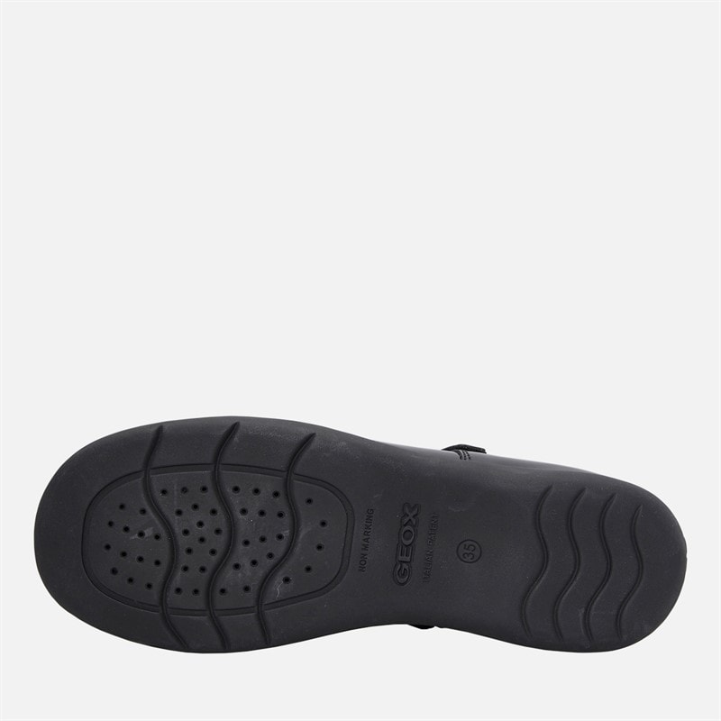 GEOX Junior Girls Naimara Mary Jane Bow Shoes Black - Image 2