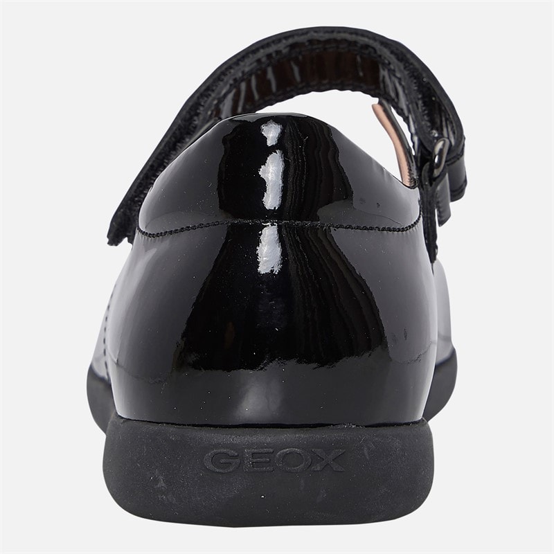 GEOX Junior Girls Naimara Mary Jane Bow Shoes Black - Image 3