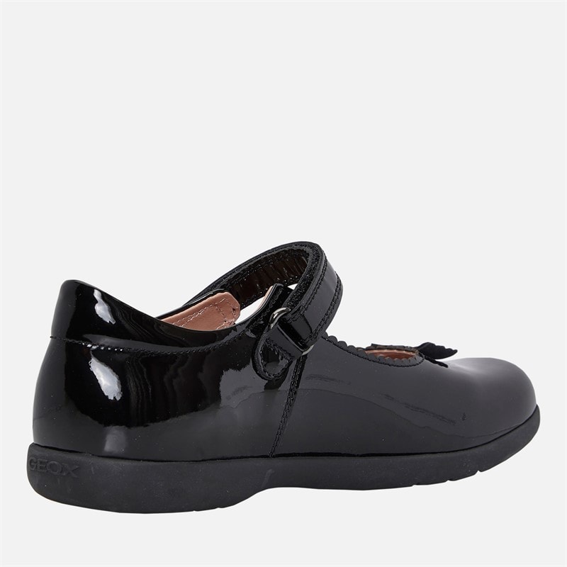 GEOX Junior Girls Naimara Mary Jane Bow Shoes Black - Image 5