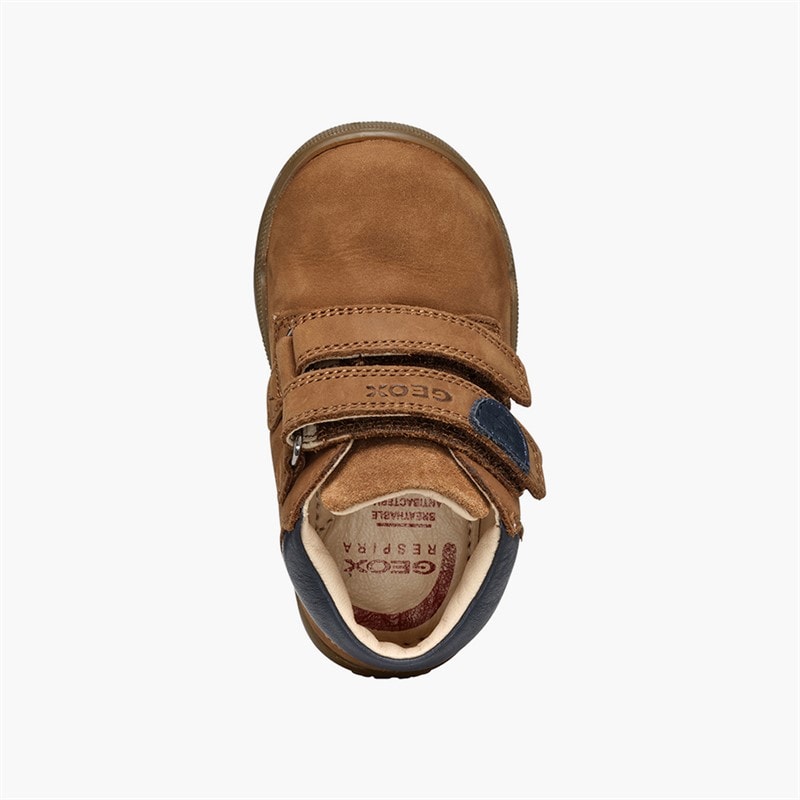 GEOX Infant Boys Macchia Velcro Trainers Whisky - Image 4