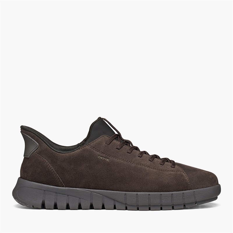 GEOX Mens Flextride Fast In Plus Trainers Chocolate - Image 1