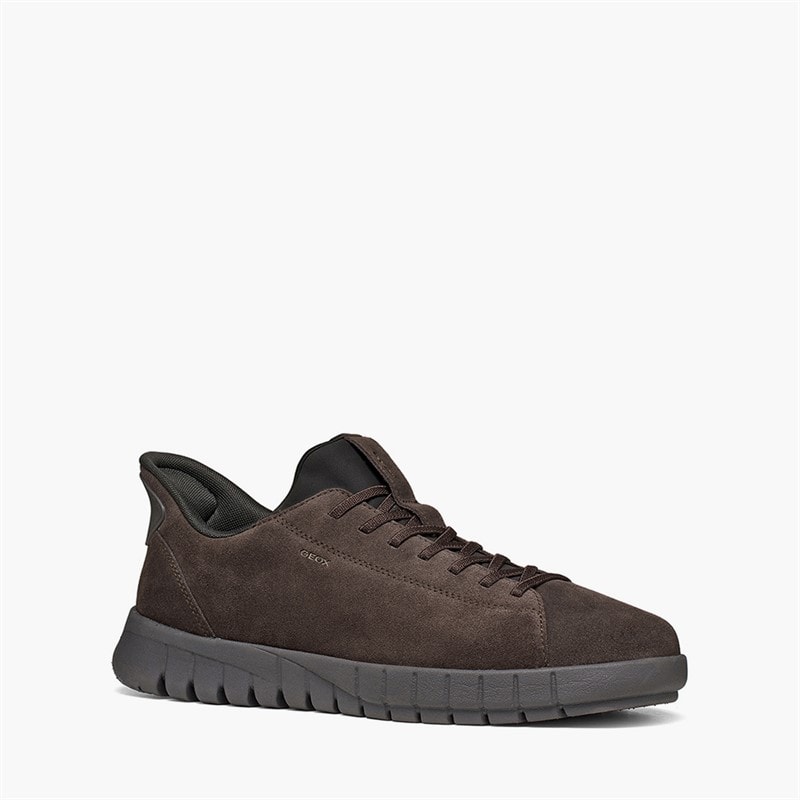 GEOX Mens Flextride Fast In Plus Trainers Chocolate - Image 5