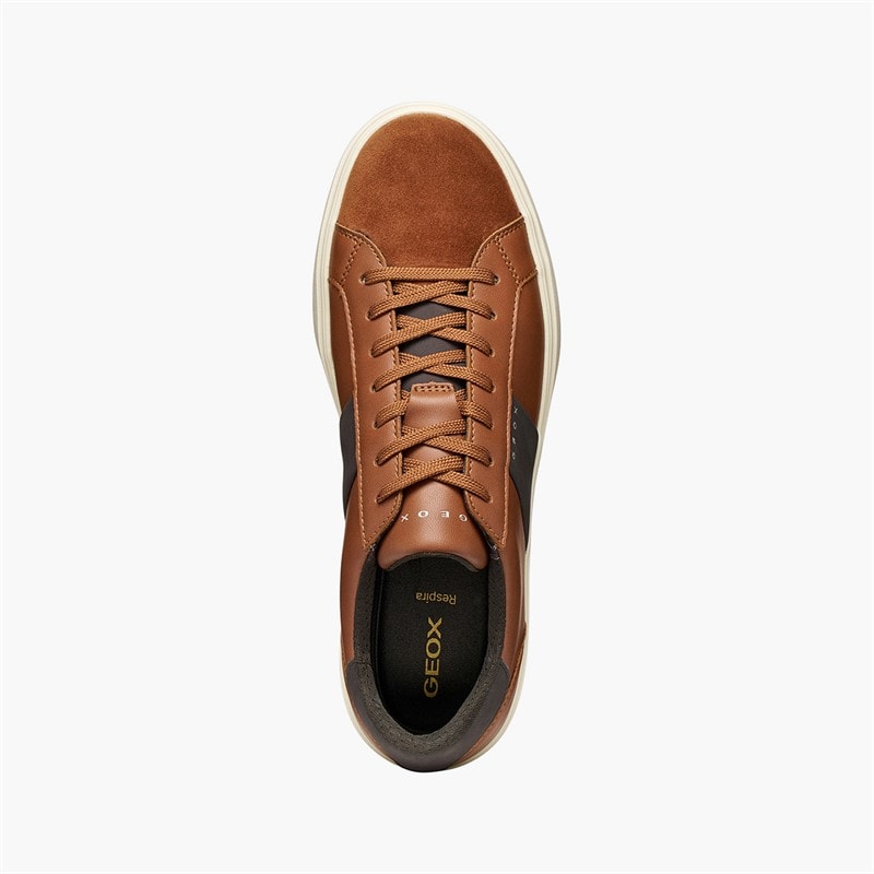 GEOX Mens Baltimoore Trainers Cognac - Image 4