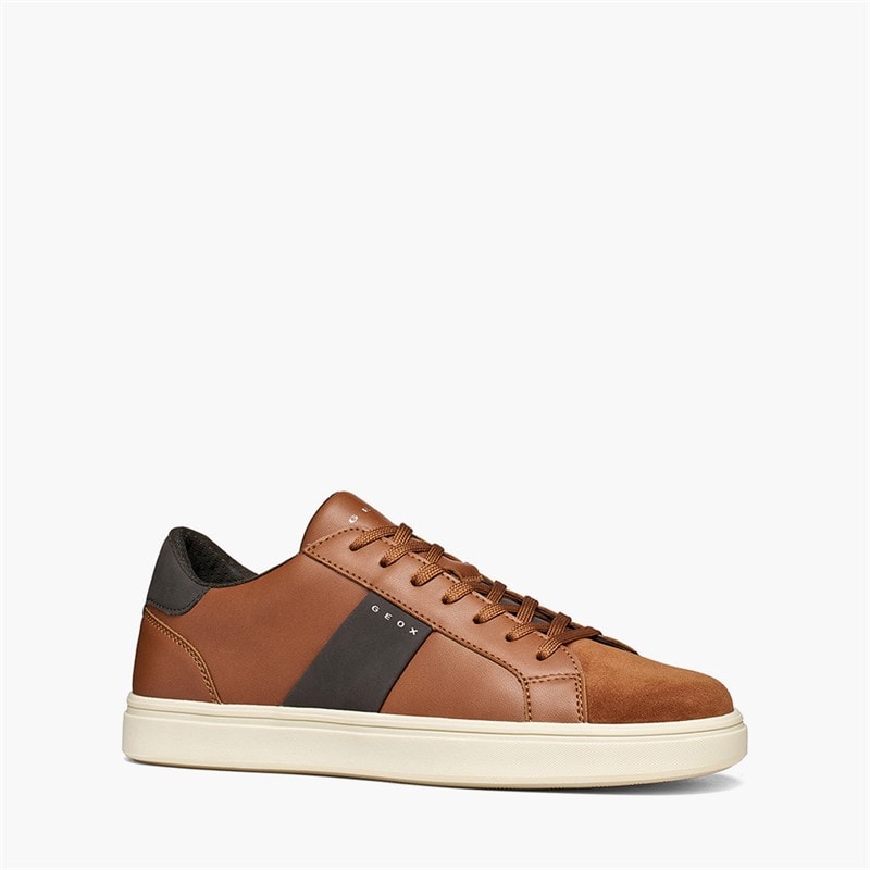 GEOX Mens Baltimoore Trainers Cognac - Image 5