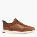 GEOX Mens Flextride Fast In Zero Plus Trainers Cognac