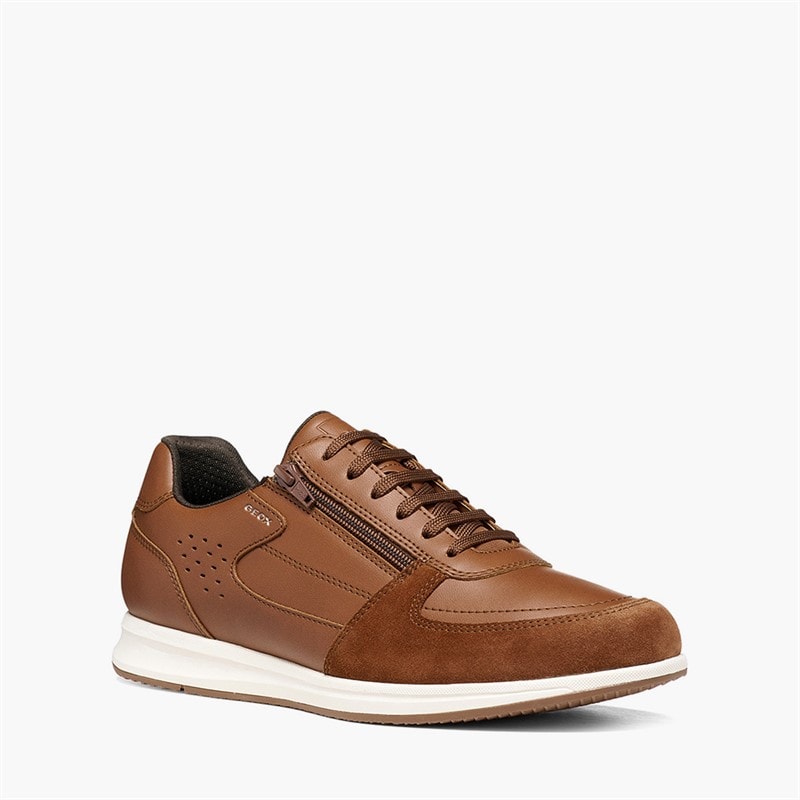 GEOX Mens Avery Trainers Cognac - Image 5