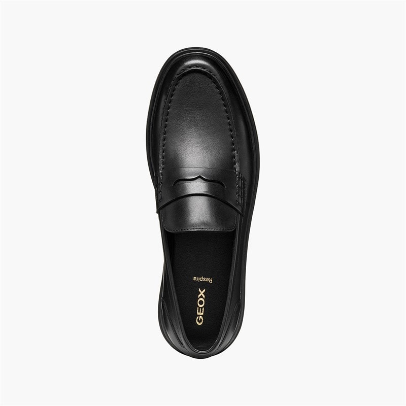 GEOX Mens Massimiano Loafers Black - Image 4