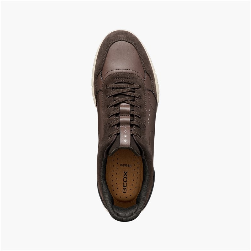 GEOX Mens Flextride Fast In Zero Plus Trainers Chocolate - Image 4