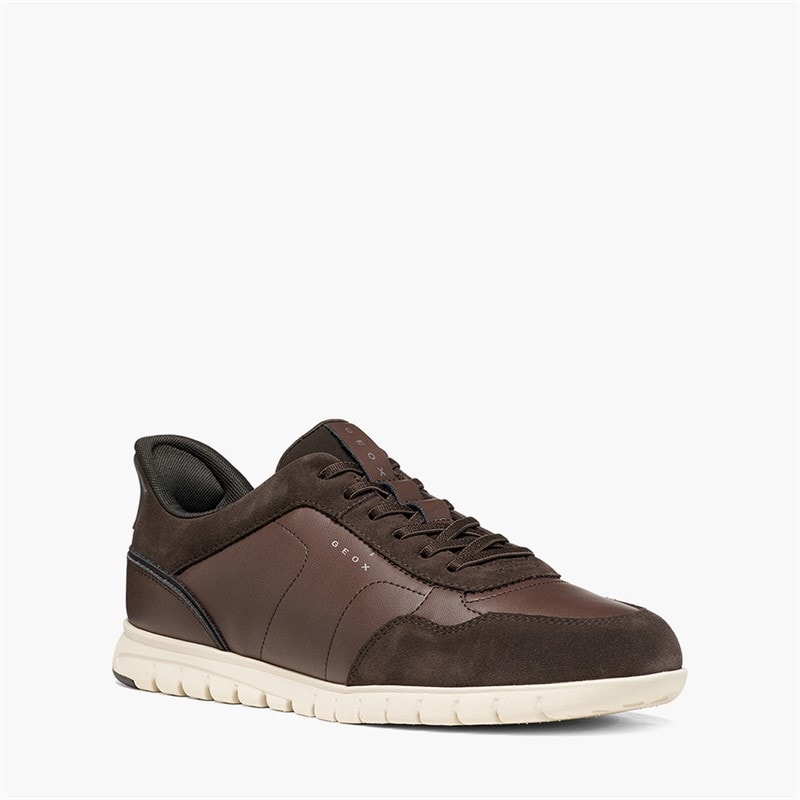 GEOX Mens Flextride Fast In Zero Plus Trainers Chocolate - Image 5