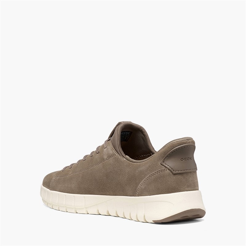 GEOX Mens Flextride Fast In Plus Trainers Taupe - Image 3