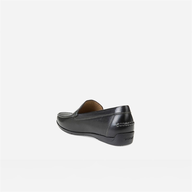 GEOX Mens Siron Moccasins Black - Image 3