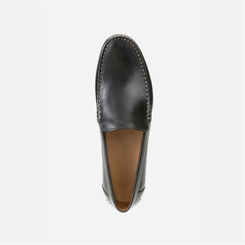 GEOX Mens Siron Moccasins Black - Image 4