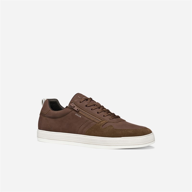 GEOX Mens Serifos Trainers Browncotto - Image 2
