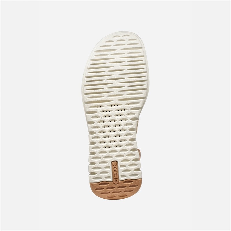 GEOX Womens Flextride S Sandals Papyrus/Dark Beige Papyrus/Dk Beige - Image 5