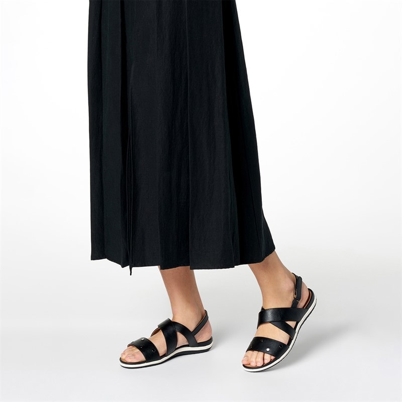 GEOX Womens Vega Sandals Black - Image 2