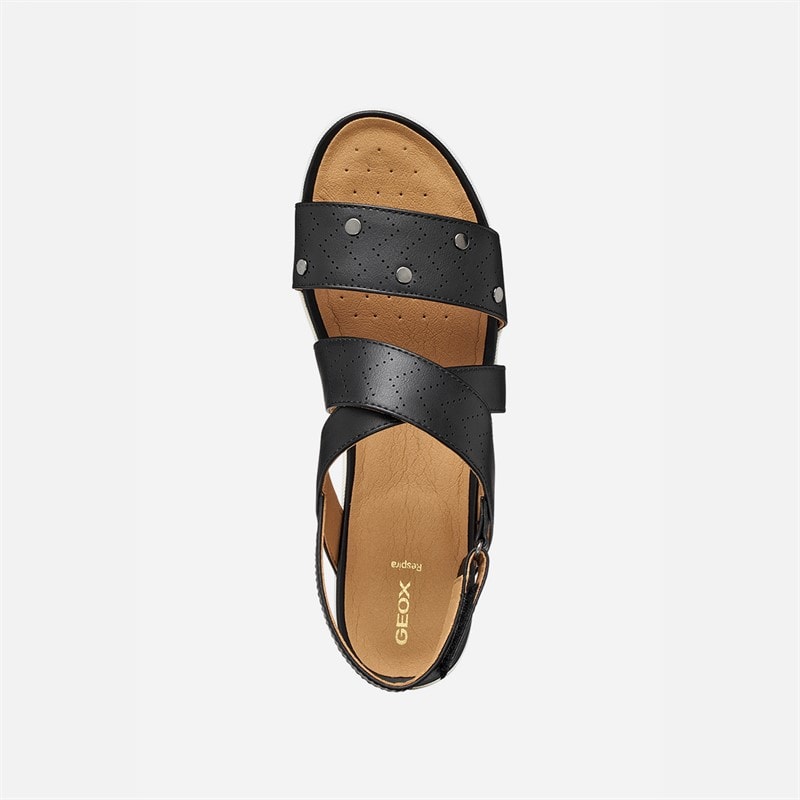 GEOX Womens Vega Sandals Black - Image 4