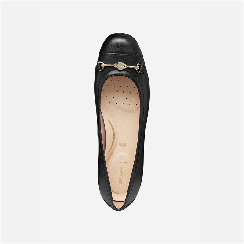 GEOX Womens Annytah Ballerina Shoes Black - Image 4