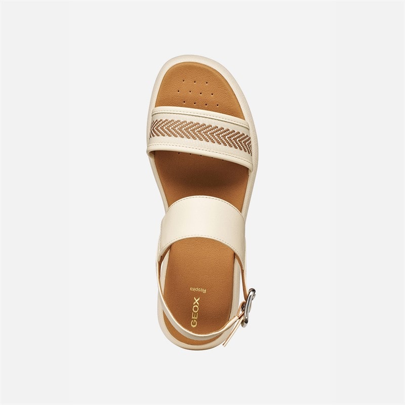 GEOX Womens Camalei Sandals Papyrus - Image 4