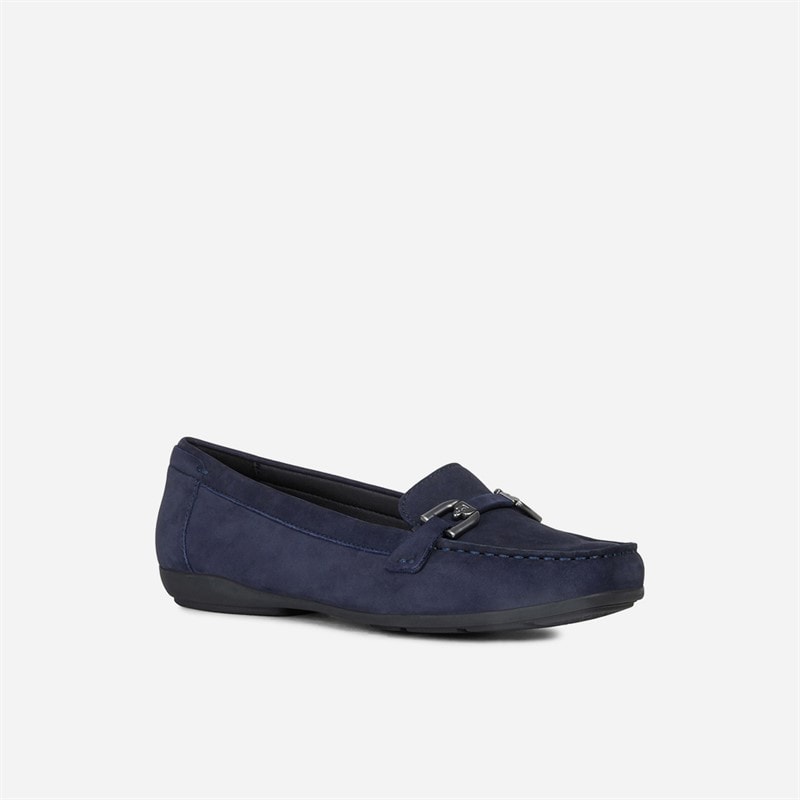 GEOX Womens Annytah Moccasins Dark Blue Dk Blue - Image 2
