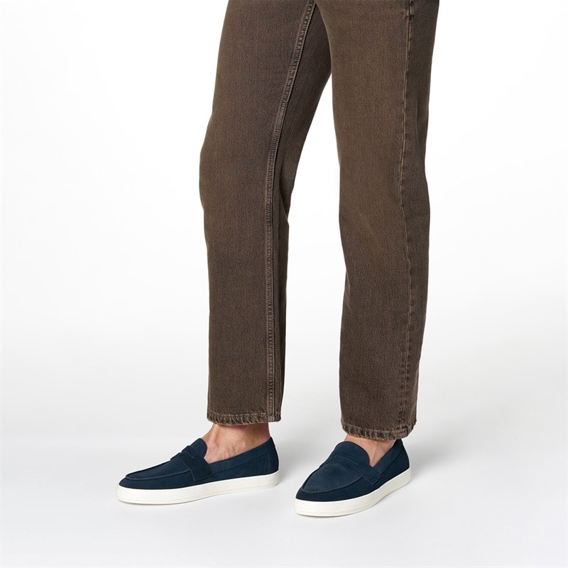 GEOX Mens Serifos Moccasins Navy - Image 2
