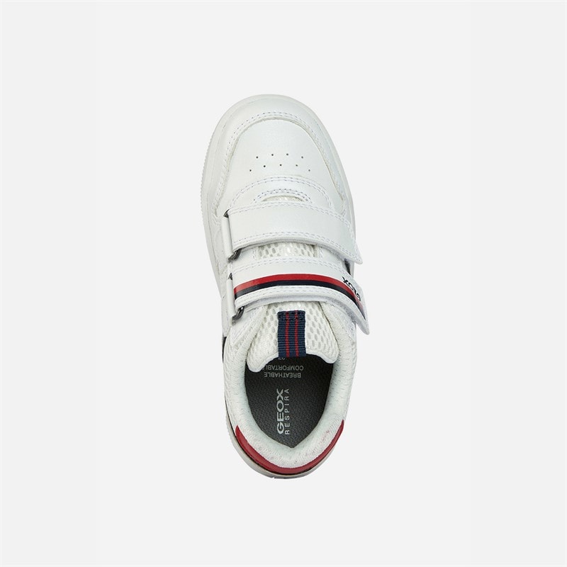 GEOX Infant Boys Arzach Trainers White/Navy - Image 4