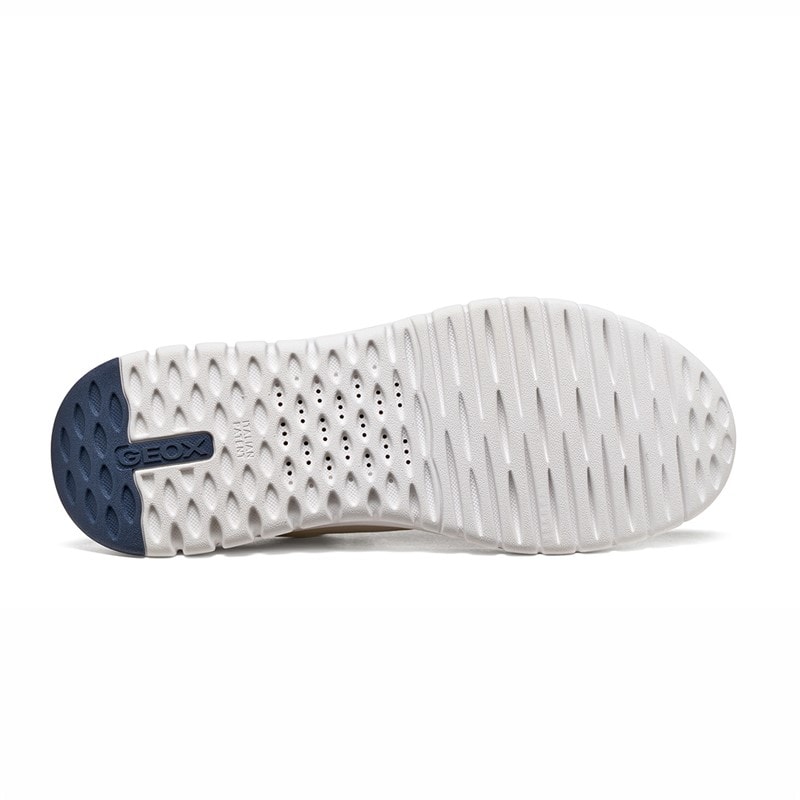 GEOX Mens Flextride R Trainers White/Dark Navy White/Dk Navy - Image 5