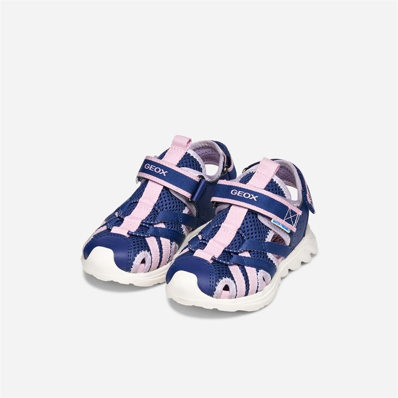 GEOX Girls Airadyum Sandals Navy/Lilac - Image 2