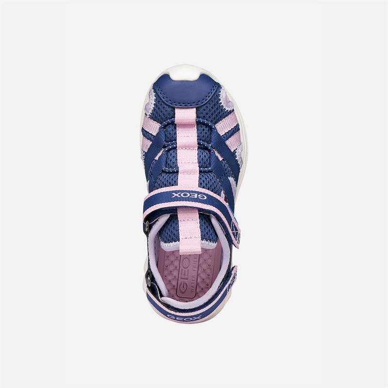 GEOX Girls Airadyum Sandals Navy/Lilac - Image 4