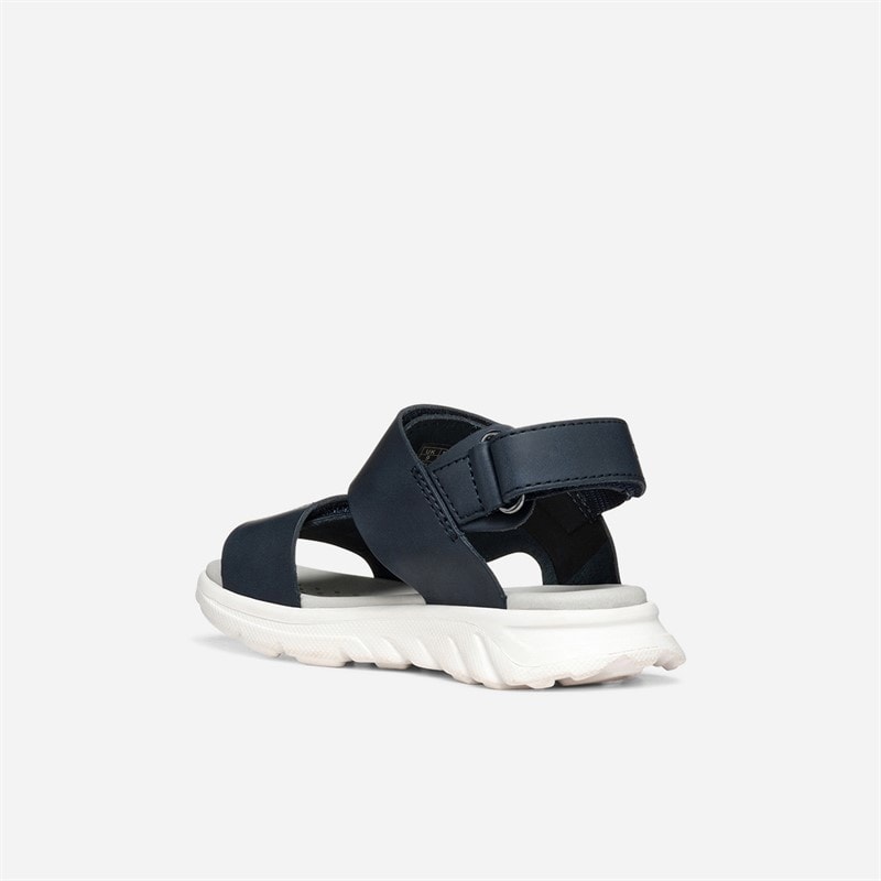 GEOX Boys Aiardyum Ankle Strap Sandals Navy/Red - Image 3