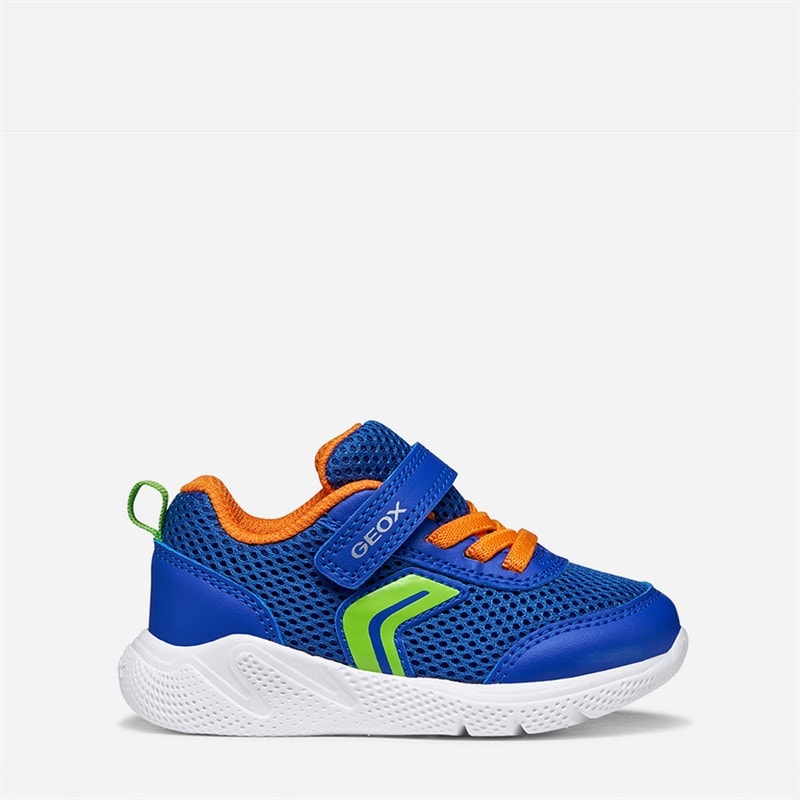 GEOX Infant Boys Sprintye Trainers Royal/Orange