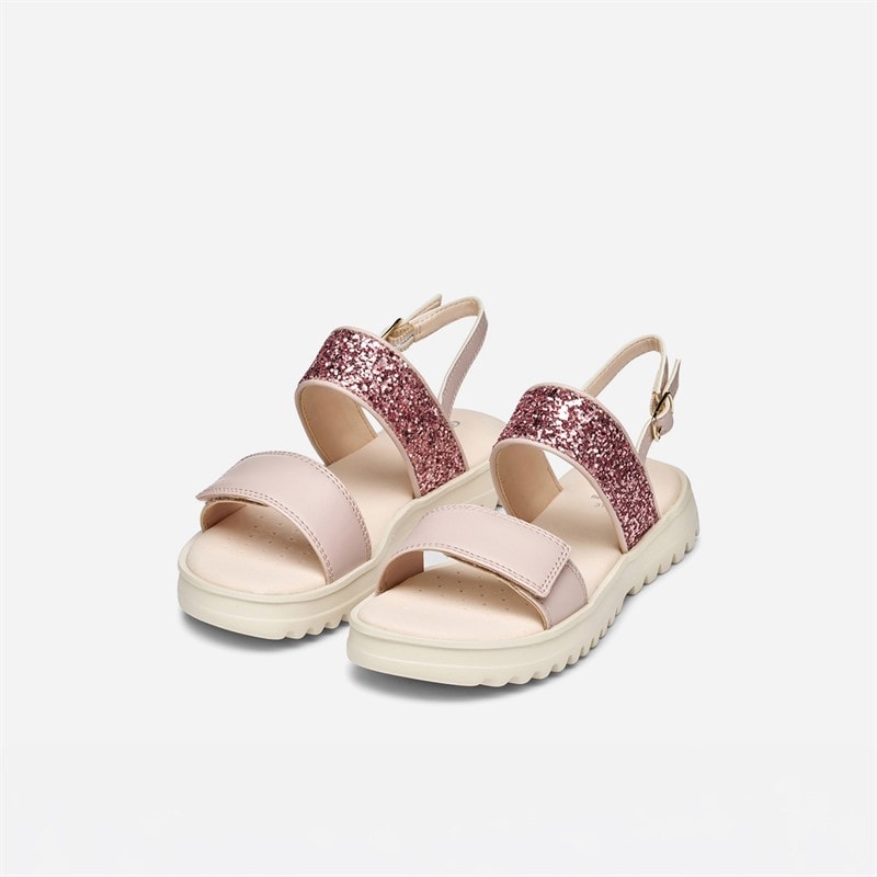 GEOX Junior Girls Coralie Sandals Light Rose Lt Rose - Image 2
