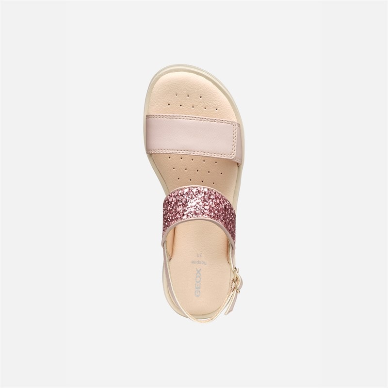 GEOX Junior Girls Coralie Sandals Light Rose Lt Rose - Image 4