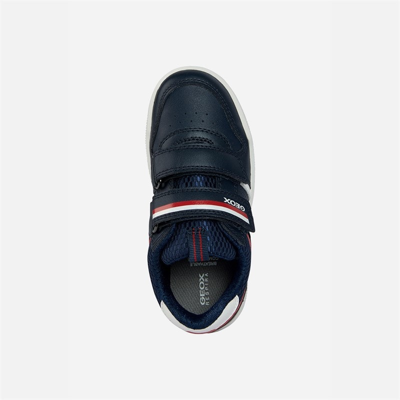 GEOX Infant Boys Arzach Trainers Navy/Red - Image 4